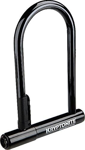 Kryptonite Keeper 12 Standard Heavy Duty Bicycle U-Lock with Bracket (4-Inch x 8-Inch), Black