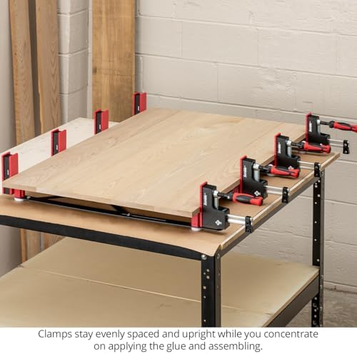 Woodpeckers Xpander Clamp System for Easy Handling and Automatic Spacing of Parallel Jaw Clamps, Aligns and Holds 24"-40" Clamps for Panel Glue-Ups, USA-Made XPANDER-2430