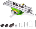 Compound Slide Table, MYSWEETY Worktable Milling Working Cross Table Milling Machine Compound Drilling Slide Table For Bench Drill Adjustme X-Y