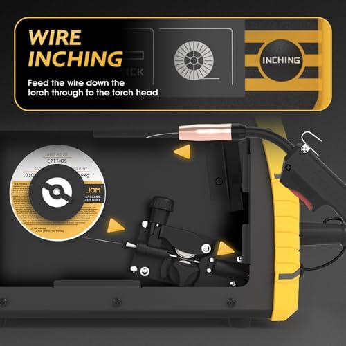TOOLIOM 135A 110V Gasless Flux Core MIG Welder Kit with Wire and Gloves
