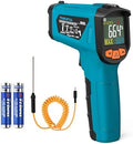 Tilswall Infrared Thermometer Gun, -58°F to 1472°F(-50~800°C), Sky Blue