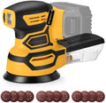 Cordless Random Orbital Sander for Dewalt 20V Battery, Yellow