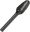 Drill America SF-3NF Carbide Burr/Rotary File Tree Radius-End None-Ferrous for Aluminum 3/8" Dia. x 3/4" Cut Length with 1/4" Shank and 2-1/2" Overall Length, DUL Series