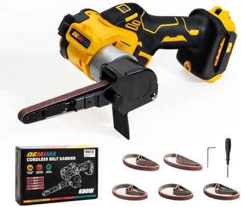 Cordless Belt Sander, Brushless Motor, for Dewalt 20V Battery(Tool Only)