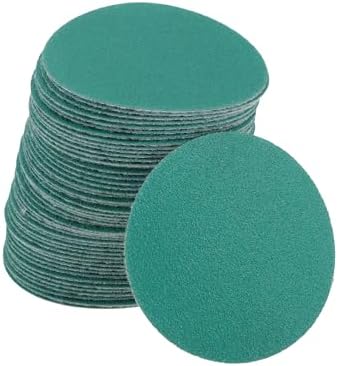 Car Sanding Discs 2inch 150 Grit Abrasion Resistance | Round Hook and Loop Sandpaper Green 50 Pcs