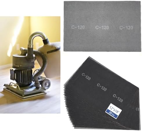 HUAALIUCHE 12"x18" 120 Grit Sanding Screen Sheets (20-Pack) – Professional Silicon Carbide Mesh for Hardwood Floor Screening, Drywall Sanding, and Aggressive Finish Removal – Reusable & Clog-Resistant
