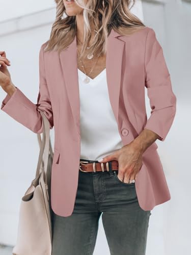Cicy Bell Womens Casual Blazers Long Sleeve Work Office Suit Jackets Blazer