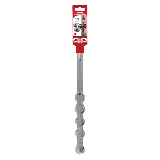 Diablo Rebar Demon SDS-Max 4-Cutter Full Carbide Head Hammer Drill Bit - 1-1/8" Diameter, 13" Length, 8" Working Length - DMAMX1250