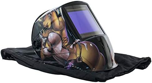 TGR Extra Large View True Color Auto Darkening Welding Helmet - 4"W x 3.65"H (Anime)