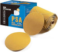 S SATC 100 Grit Sandpaper Roll 100 PCS 6 Inch Round Sanding Discs Aluminum Oxide Sandpaper Discs with Adhesive Back for Wood, Auto Body Repair, Paint, Metal, and Plastic