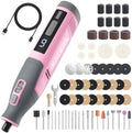 Katerk Cordless Rotary Tool Kit with 70Pcs Accessories for Women Men, Pink