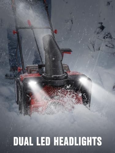 EWORK 40V Snow Blower Cordless 20" Snow Thrower w/Battery & Charger