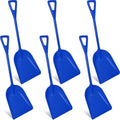 Frienda 6 Pcs Plastic Snow Shovel Large Scoop Shovel, Blue