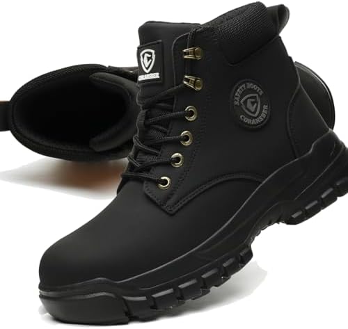 Steel Toe Boots for Women Men Waterproof Lightweight Safety Shoes