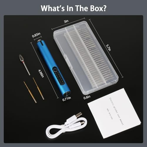 Mini Cordless Electric Engraving LED Light Pen with 33 Bits for DIY Crafts