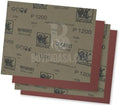 INDASA Rhynowet Red Line Wet Dry Sanding Sheets 9 x 11 Inch 800 Grit Waterproof Latex Backing Abrasive Paper for Wood Metal Automotive Surface Prep Pack of 50