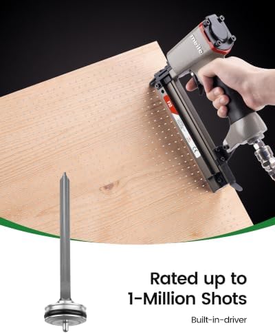 meite F32 18 Gauge Brad Nailer, Pneumatic Brad Nailer with 4,000 Pcs Nails