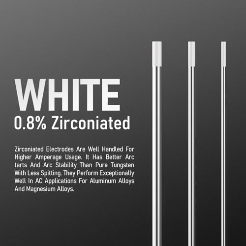 YESWELDER TIG Welding Tungsten Electrode 0.8% Zirconiated