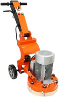 Floor Grinding and Trimming Machine 220V Walk-Behind Grinder Cement Floor Polisher with 3 Grinding Discs 2.2KW Foldable Arm Ground Polishing Machine