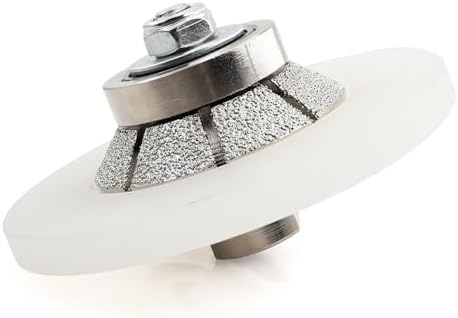 Diamond Hand Profiler B15 ,Half Bullnose Vaccum Brazed Profile Wheel Metal Cover Router Bit for Marble Granite D85 5/8-11