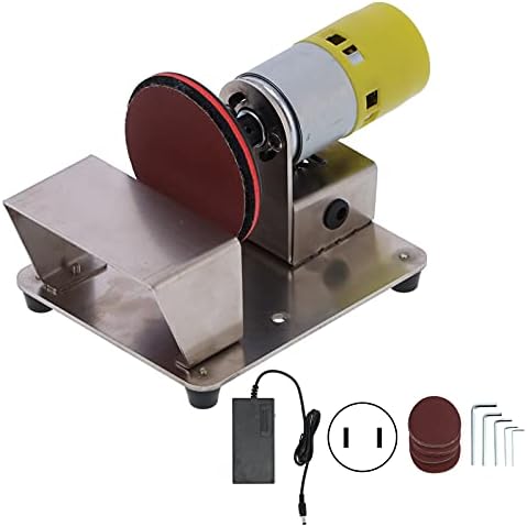3-Inch Electric Disc Grinder Sander 6000 RPM for Wood Plastic Glass Metal with 20 Sanding Papers