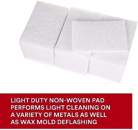 Scotch-Brite Light Cleansing Hand Pad 7445, 6 in x 9 in, Mild Abrasive Hand Sanding Pad, For Metal, Vinyl, Porcelain and Other Delicate Surfaces, Pack of 20