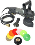 Hardin HWV5GRIN Variable Speed Polisher 5 Inch Concrete and Stone Wet Polishing Kit with Diamond Pads