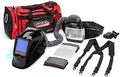 Lincoln Electric K3930-1 Powered Air-Purifying Respirator with Black Viking 3350 Auto Darkening Welding Helmet and HEPA Filtration