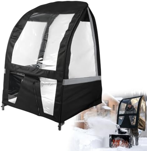 490-241-0032 Snow Thrower Cab, Snow Blower Cab Enclosure Fits for Troy-Bilt Yard-Machines 45 2600 12533GC 60024PC 10528PC 90026PC, for 2-Stage Snowthrowers
