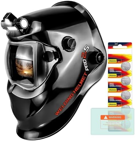 TRQWH Auto Darkening Welding Helmet with Light True Color Welding Hood