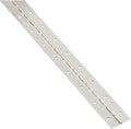 National Hardware N148-171 Continuous Hinge - Cold-Rolled Steel Construction with Friction Pin - Surface Mount Installation - Nickel Finish - 1-1/2 in x 30 in - Cut to Desired Length