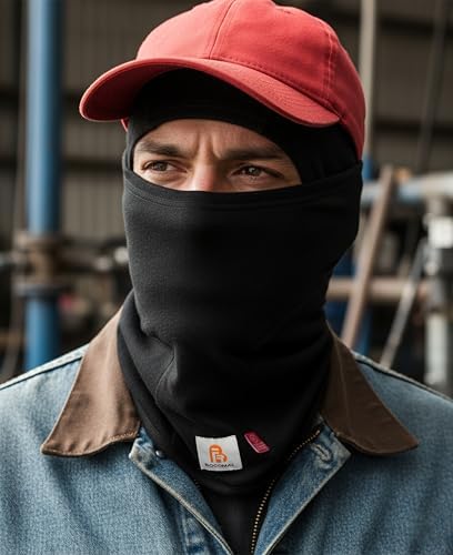 BOCOMAL FR Balaclava with Face Mask 7oz Midweight Arc Rated NFPA2112 CAT2