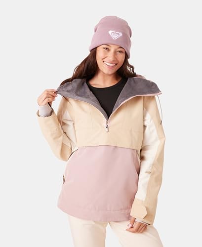 Roxy Women's Shelter Snowboard Jacket – 10k Waterproof Insulated Ski Jacket, Pfas-free, Hydrosmart Collar