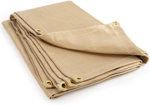 YESWELDER Fiberglass Welding Blanket 6 x 8ft Insulation Blanket 1/3" 8mm