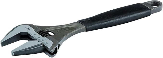 Bahco 9035 R US Ergo X-Wide Adjustable Wrench, 12-Inch, Black , Gray