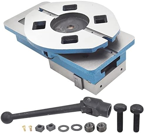 findmall 5 Inch Accuracy Mill Vise 360 Swivel Base Heavy Duty Milling Vise Fit for Milling Shaping and Drilling Machines