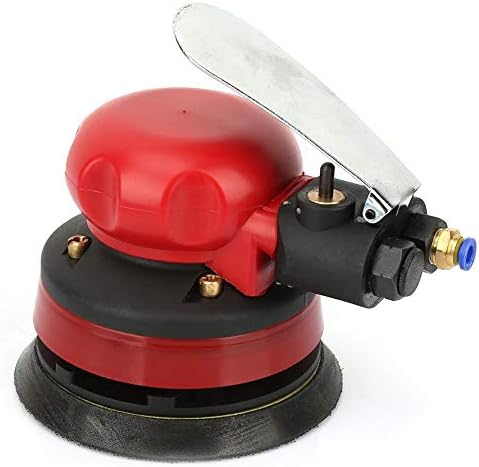 5" Air Random Orbital Palm Sander Powered Wet Orbital Air Palm Sander Pneumatic Portable Handheld 1/4" Inlet Grinding Machine Kit