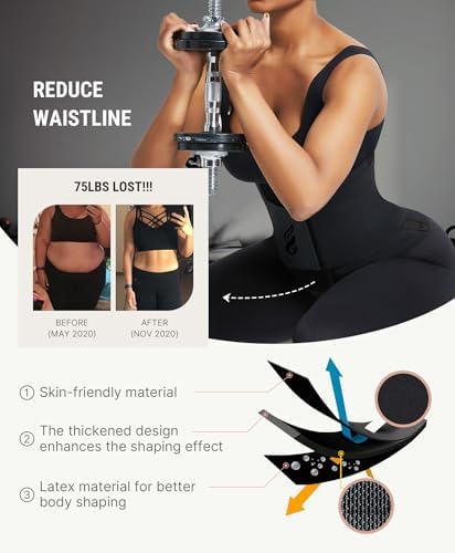 FeelinGirl Waist Trainer for Women Corset Tummy Control Faja Body Shaper
