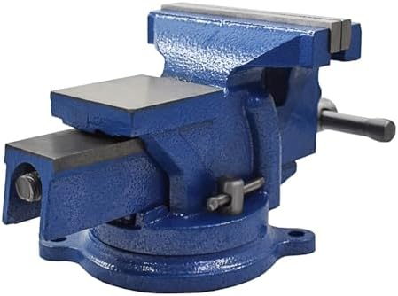 munirater Heavy Duty Bench Vise 6 Inch with Anvil 360 Degree Rrotation Locking Base Bench for Clamping Fixing