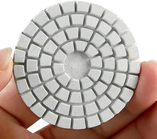 Diamond Polishing Pad, 2 inch 50 mm 50 Grit Sanding Discs for Grinder & Polisher, Hook and Loop Backing Pad for Grinding Buffing Granite Marble Concrete Stone (1 Piece)