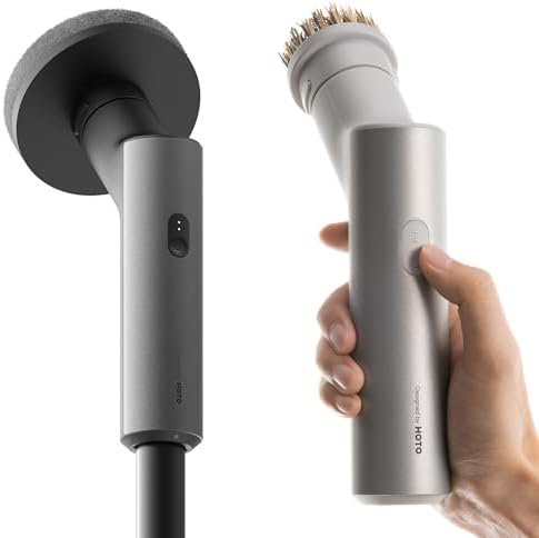 HOTO Electric Kitchen Scrubber and Cordless Spin Scrubber with Long Handle