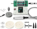 Bench Buffer Polisher with Accessories Adjustable Variable Speed