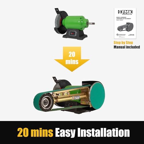 2"x48" Belt Grinder Attachment for Bench Grinders, 2x48 Inch Belt and 7 Inch Disc Sander Attachment for Bench Grinders with 5/8" Arbor
