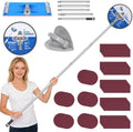 Drywall Pole Sander Kit with Corner Sander, 2 Sanding Heads & 50 Sandpaper