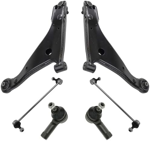 TRQ Front Steering & Suspension Kit Control Arm with Ball Joint Sway Bar