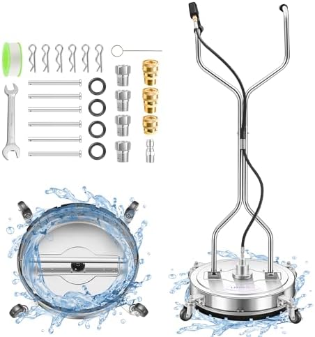 LidoDola 20'' Pressure Washer Surface Cleaner, Power Washer Accessory