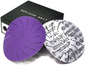Serious Grit - 6-Inch P180 Grit Ceramic Multi-Hole Sanding Discs - 50 Pack