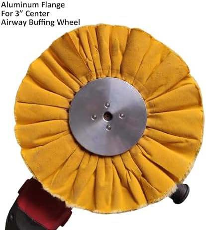 3" Aluminum Safety Flanges for Airway Buffing Wheels, 5/8"-11 Threaded-1Set