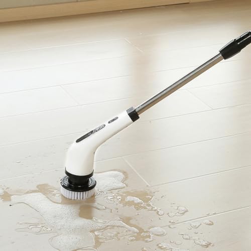 Retractable Handheld Floor Washing Brush Rechargeable Anti-Slip 2 Modes