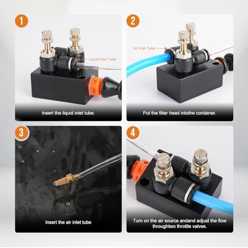 1/4" CNC Coolant Mister for Milling Machine Mist Spray System